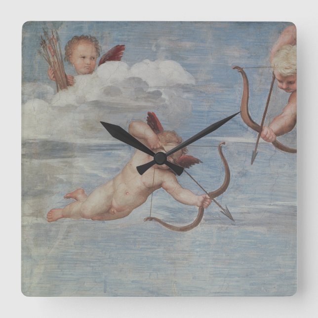 Raphael | The Triumph of Galatea Square Wall Clock (Front)