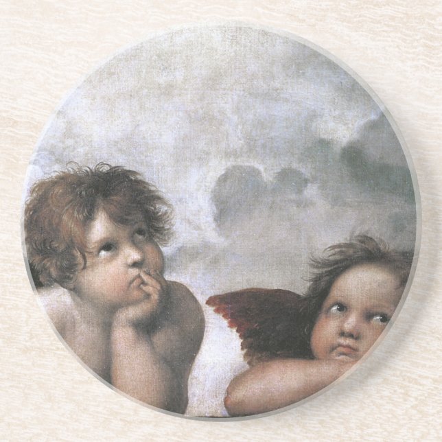 Raphael Two Angels Coaster (Front)