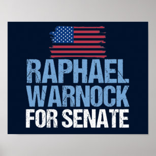 Raphael Warnock for Senate Georgia Election Poster