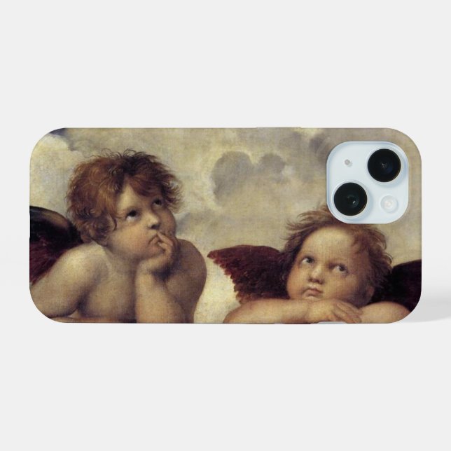 Raphael's Angels iPhone 15 Case (Back Horizontal)
