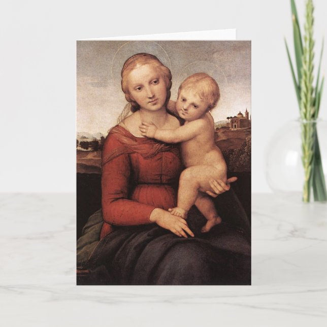 Raphael's Beautiful Madonna Holiday Card (Front)