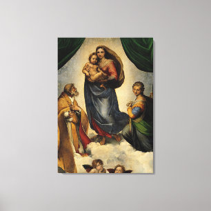 Raphael's Classic "Sistine Madonna" (circa 1513) Canvas Print