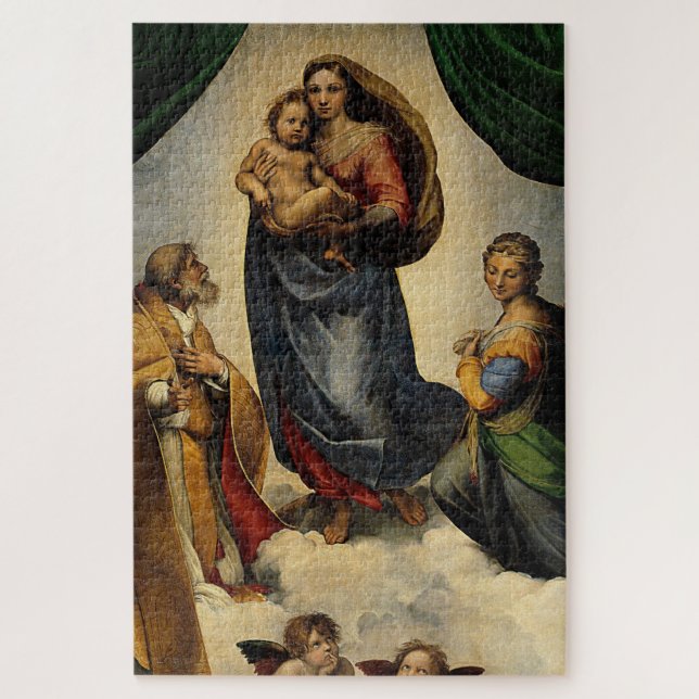 Raphael's Classic "Sistine Madonna" (circa 1513) Jigsaw Puzzle (Vertical)