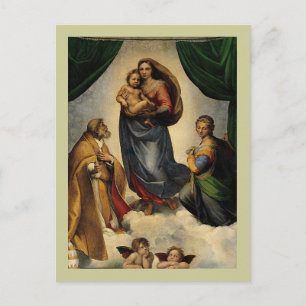Raphael's Classic "Sistine Madonna" (circa 1513) Postcard