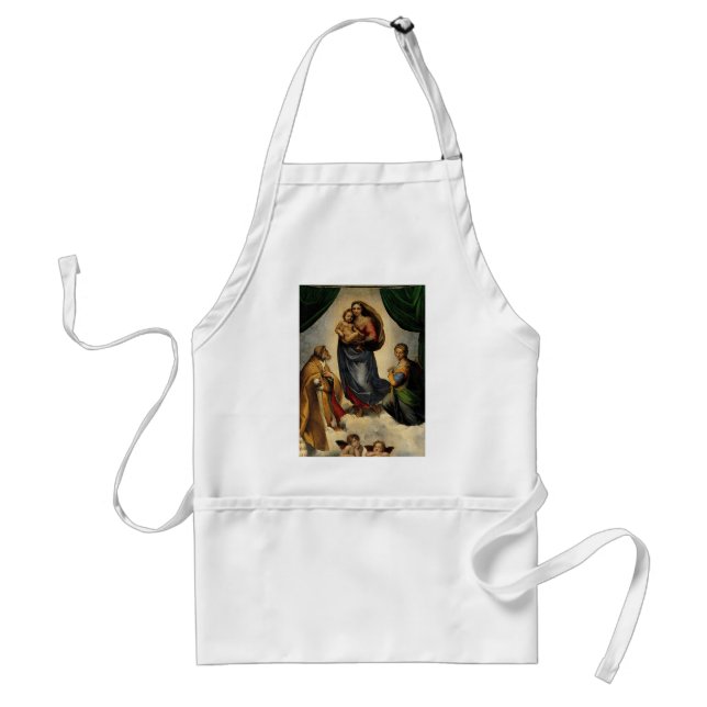 Raphael's Classic "Sistine Madonna" (circa 1513) Standard Apron (Front)