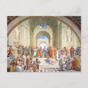 Raphael's School of Athens (Plato and Aristotle) Postcard