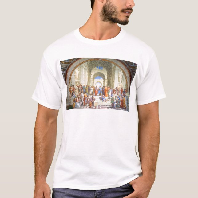 Raphael's School of Athens (Plato and Aristotle) T-Shirt (Front)