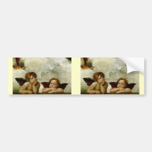 Raphael's "Sistine Madonna" (circa 1513) (Detail) Bumper Sticker