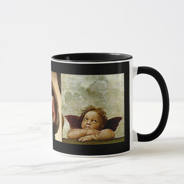 Raphael's "Sistine Madonna" Detail (circa 1513) Mug (Right)