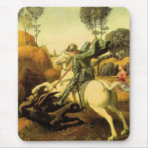 Raphael's "St. George and the Dragon" (circa 1505) Mouse Pad