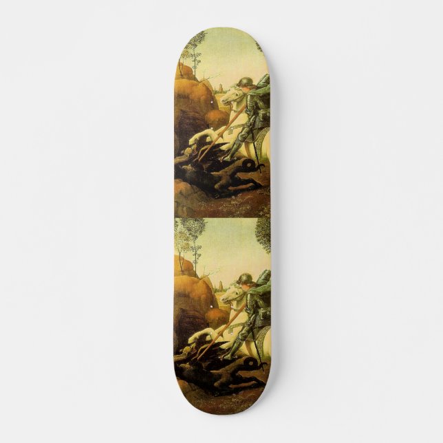 Raphael's "St. George and the Dragon" (circa 1505) Skateboard (Front)