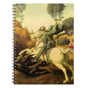 Raphael's "St. George and the Dragon" (circa 1505) Spiral Notebook