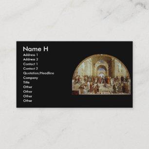 Raphael's "The School of Athens" (circa 1511) Business Card