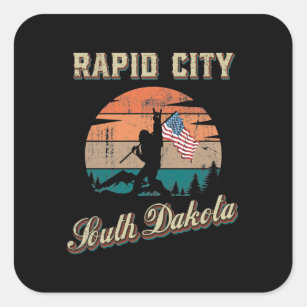 Rapid City South Dakota Square Sticker
