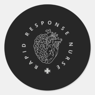 Rapid Response Nurse Critical Care Nurse Rrt Nurse Classic Round Sticker