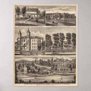 Rapidan Mills and Residences in Rapidan, Minnesota Poster