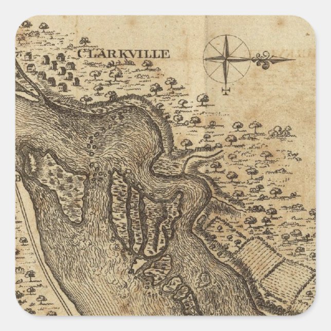 Rapids of Ohio Square Sticker (Front)