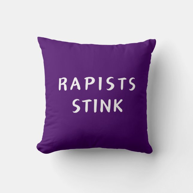 Rapists Stink Cushion (Front)