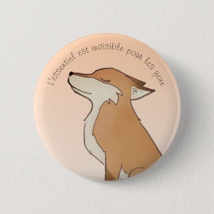 Raposa Pequeno Príncipe 6 Cm Round Badge