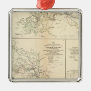 Rappahannock R, Chancellorsville, Fredericksburg Metal Tree Decoration