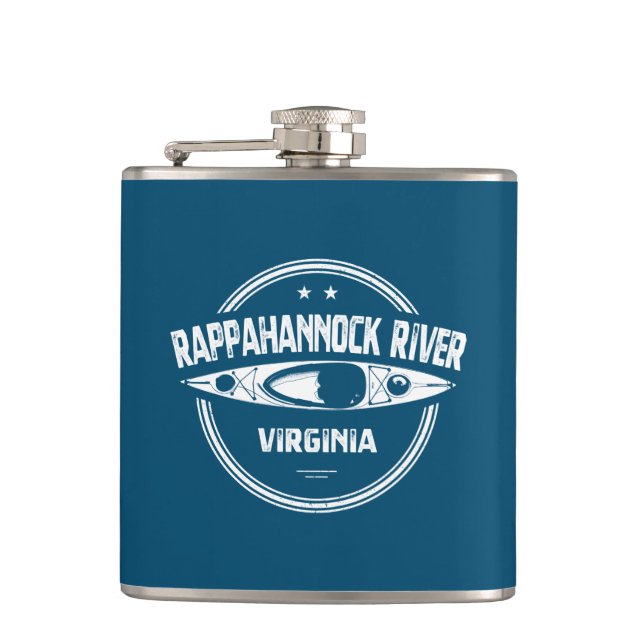Rappahannock River, Virginia Hip Flask (Front)