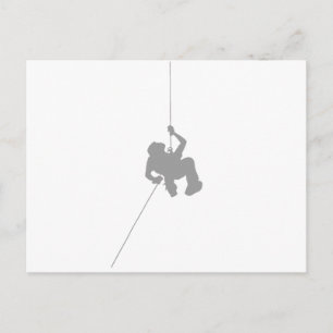 rappelling postcard