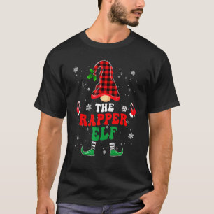 Rapper Elf Family Matching Christmas Pajama Red P T-Shirt