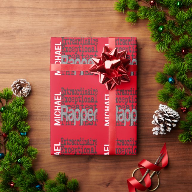 Rapper Extraordinaire Wrapping Paper (Holiday Gift)