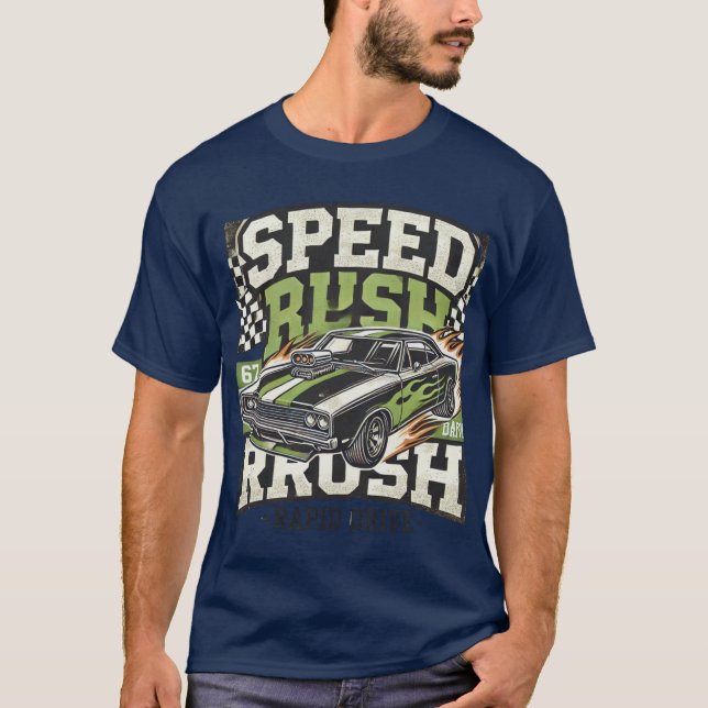 Rappid speed rush drive t-shirt (Front)