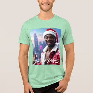 RAPPY X-MAS - Paper Plate Tri-Blend Shirt