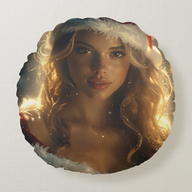 RAPPY X-MAS ROUND CUSHION (Front)