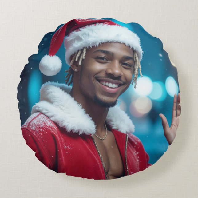 RAPPY X-MAS ROUND CUSHION (Front)