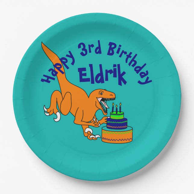 Raptor cake plate (Front)