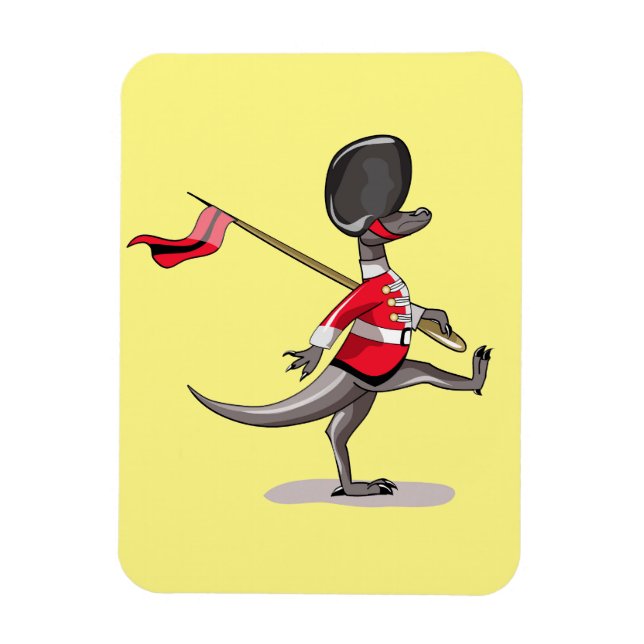 Raptor Dressed As A British Guard. Magnet (Vertical)