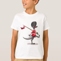 Raptor Dressed As A British Guard.