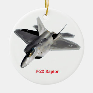 Raptor F-22 Ceramic Tree Decoration