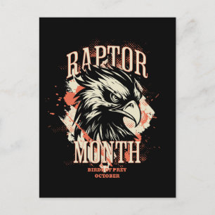 Raptor Month, Hawk Postcard