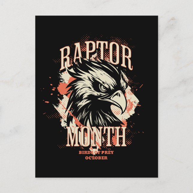 Raptor Month, Hawk Postcard (Front)