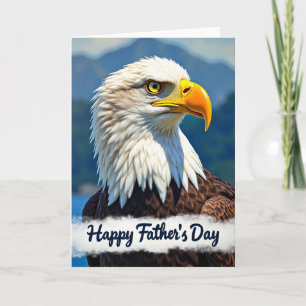 Raptor Portrait Fathers Day Card