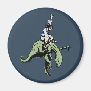Raptor Rodeo Jesus Magnet