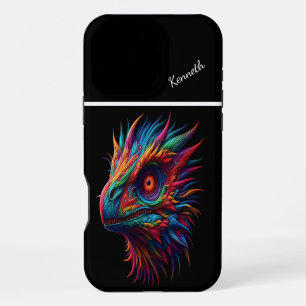 Raptor The Rainbow Dragon's Gaze iPhone 16 Pro Max Case