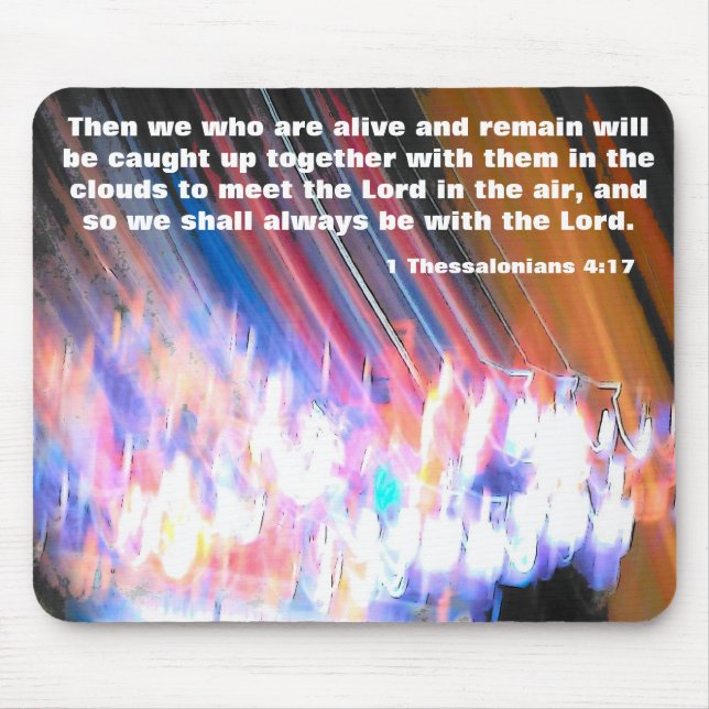 Rapture Caught Up with Jesus Mouse Pad (Front)