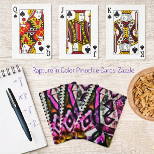 Rapture In Colour Pinochle Cards