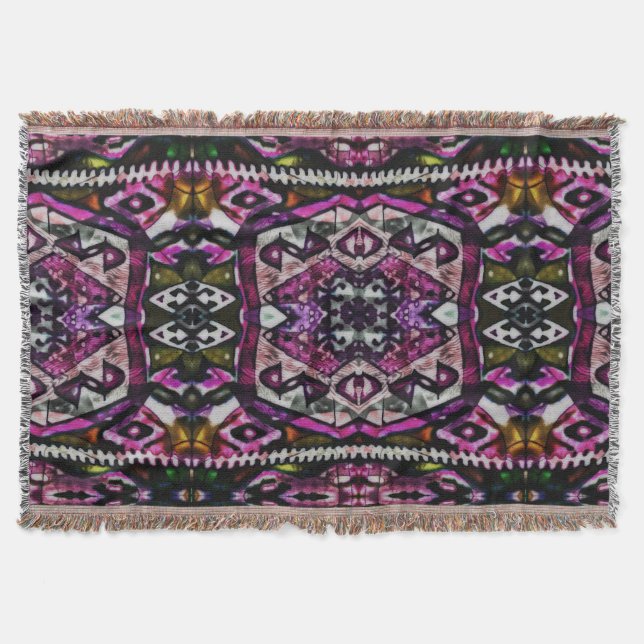 Rapture In Colour Throw Blanket (Front)