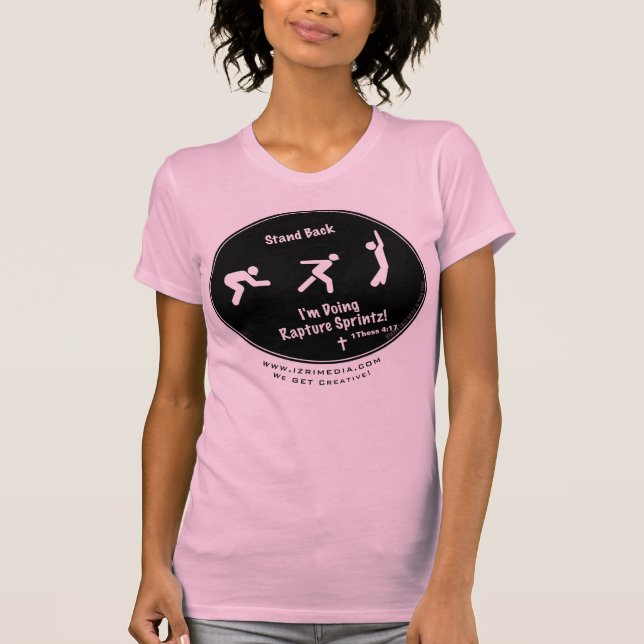 Rapture Sprintz!  (Pink) by Troy Goss T-Shirt (Front)
