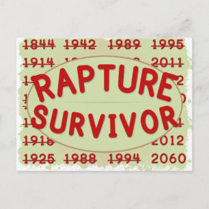 Rapture Survivor Postcard