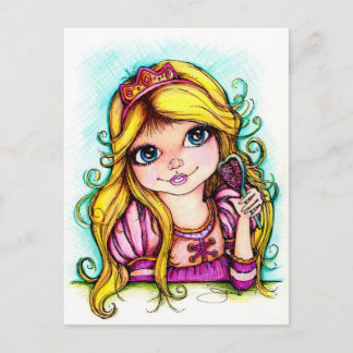 Rapunzel Fairy Tale Dream Postcard
