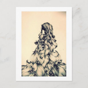 rapunzel postcard