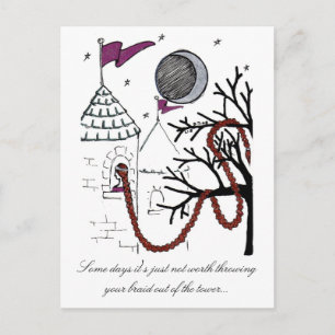 Rapunzel's Very Bad Hair Day postcard