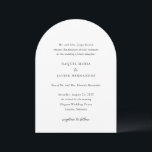 Raquel Classic Elegant Wedding Invitation<br><div class="desc">Elegant wedding invitation featuring a simple and classic design with traditional serif and elegant script fonts.</div>